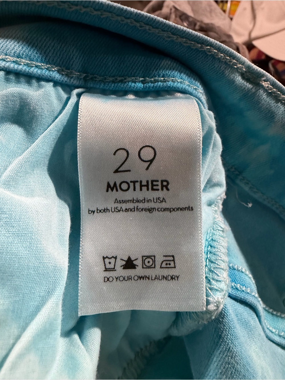 MOTHER The Hustler Ankle Fray Custom Tie Dye Jeans 29 - Picture 5 of 8